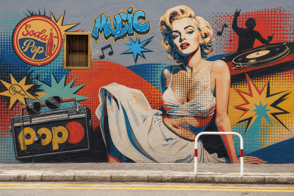 Mural pop art